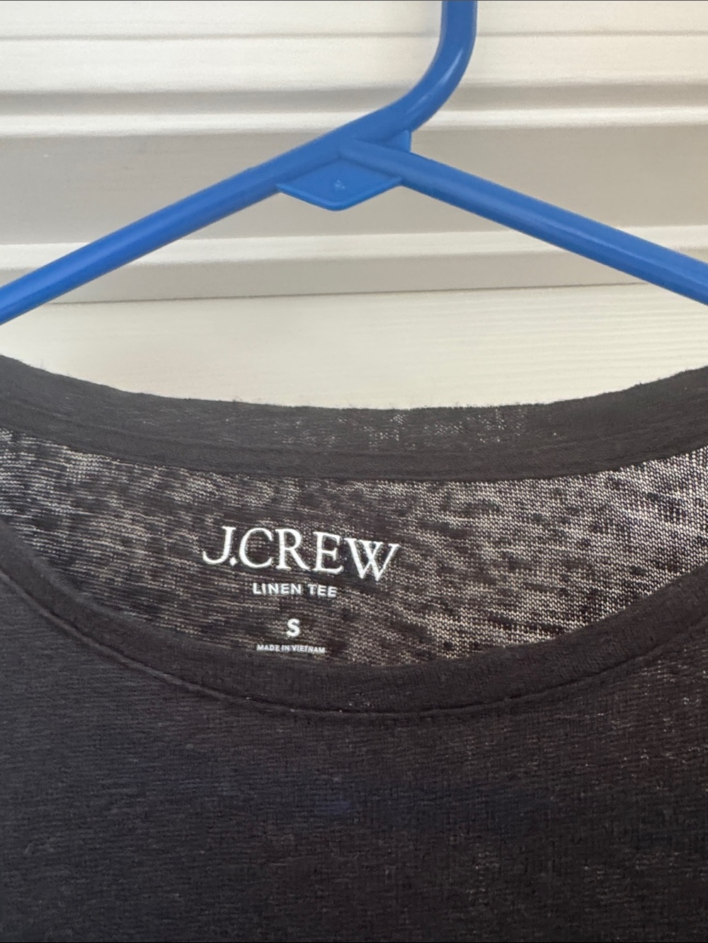 J. Crew Black Linen Crewneck Tee - Picture 3 of 5